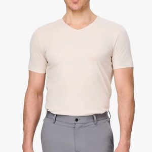 NWT! xtee lightweight v neck suit shirt size L